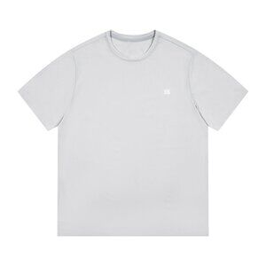 Light Grey Round Neck Quick-Drying Short-Sleeved T-Shirt Kolon Sport